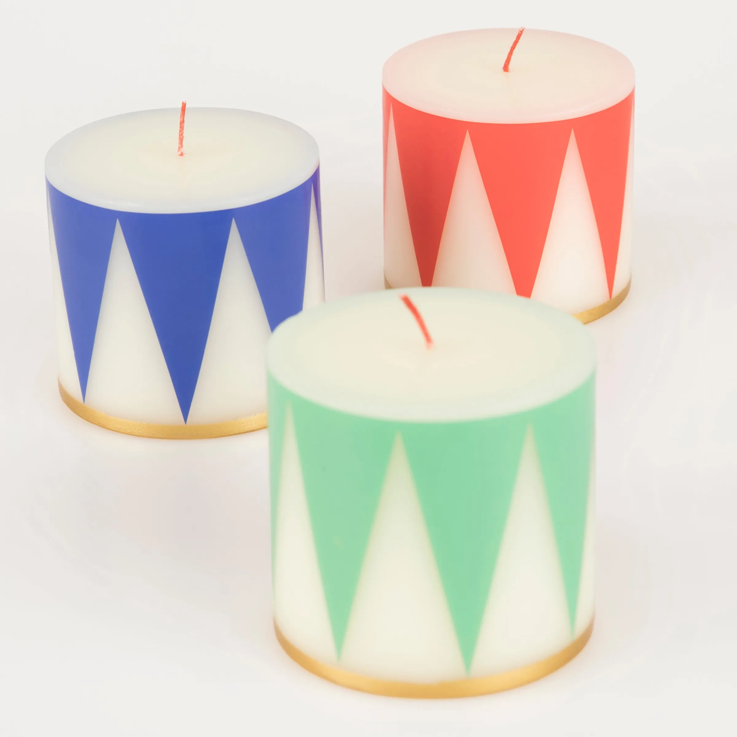 Small Drum Candles (x 3)>Meri Meri Fashion