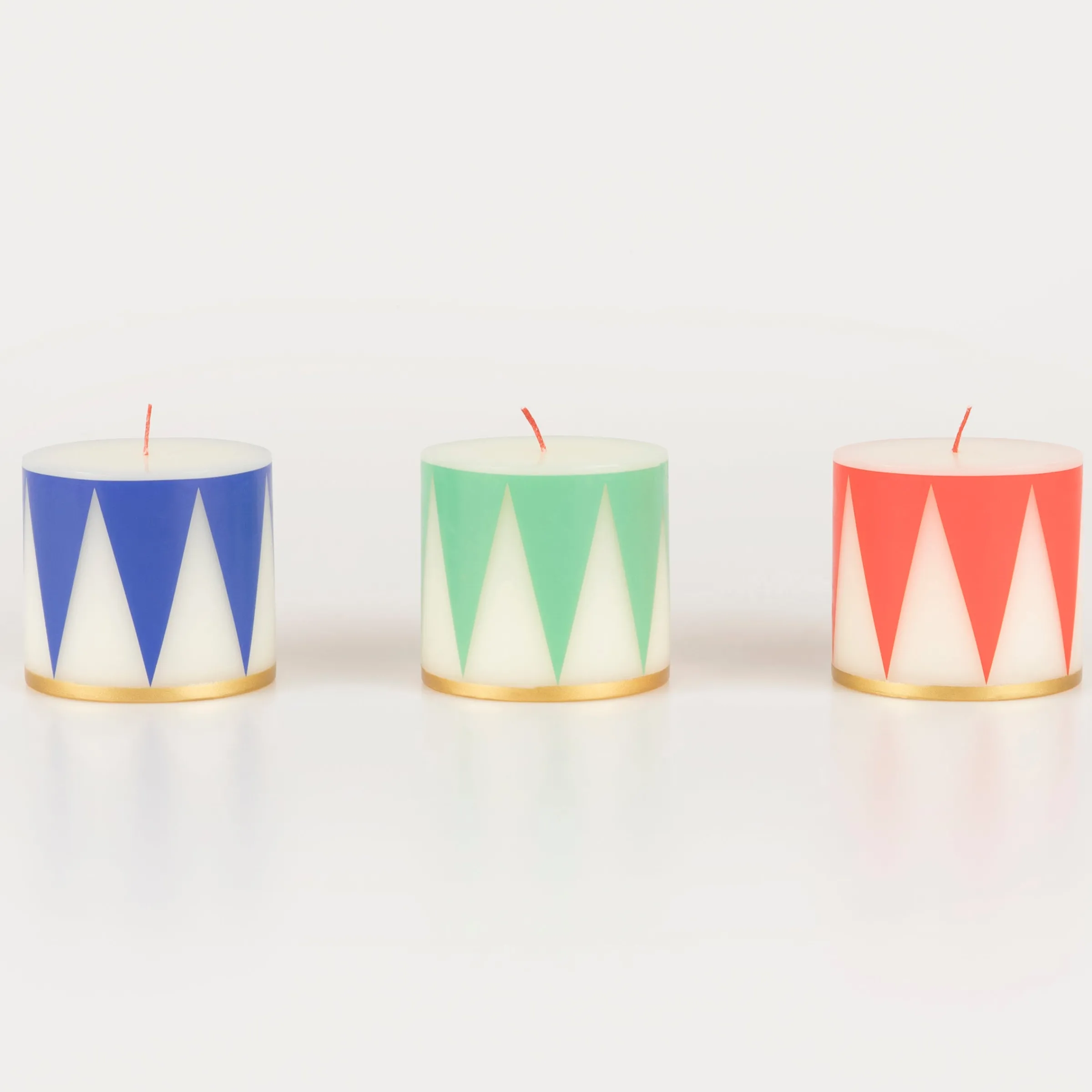Small Drum Candles (x 3)>Meri Meri Fashion