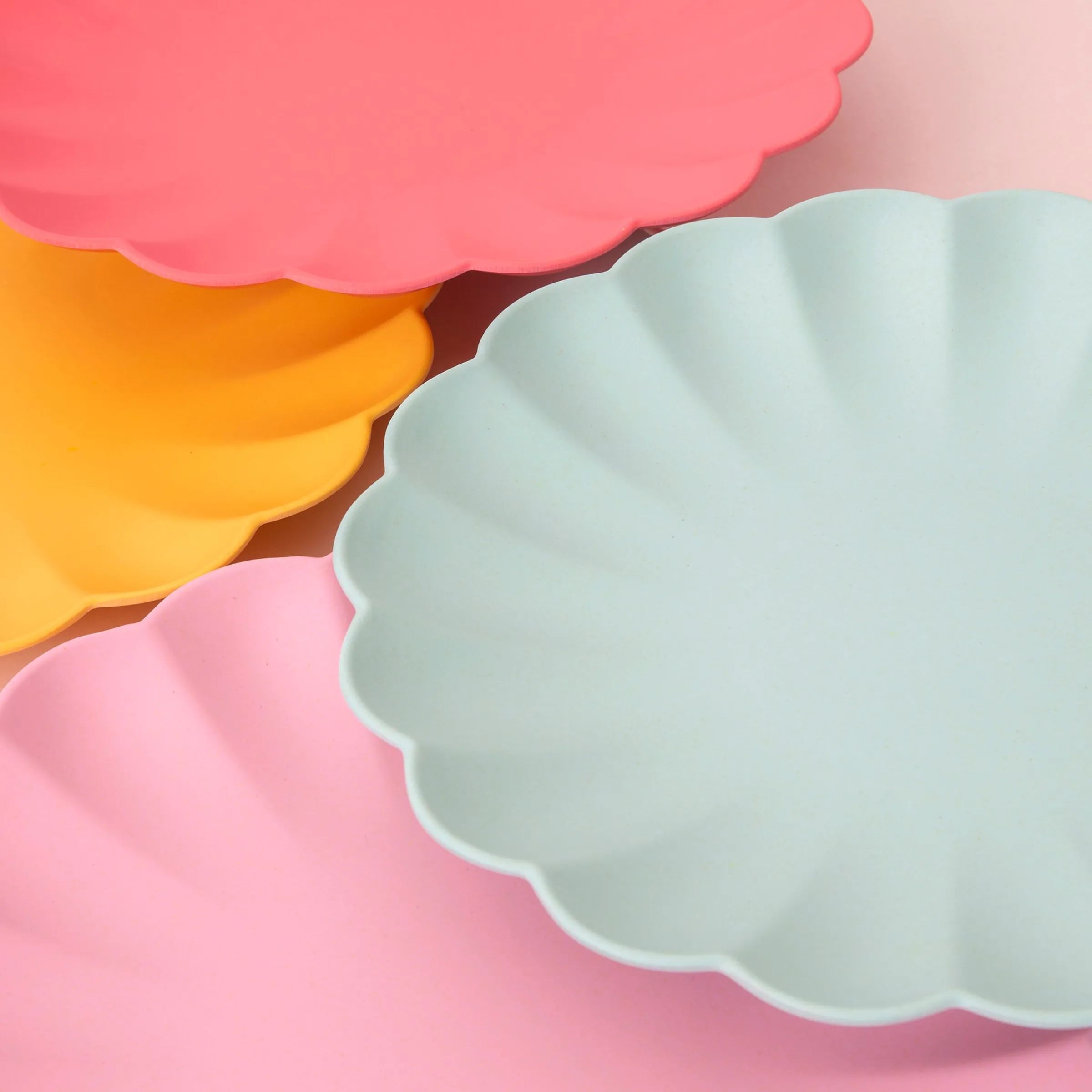 Small Multicolor Reusable Bamboo Plates (x 6)>Meri Meri Discount