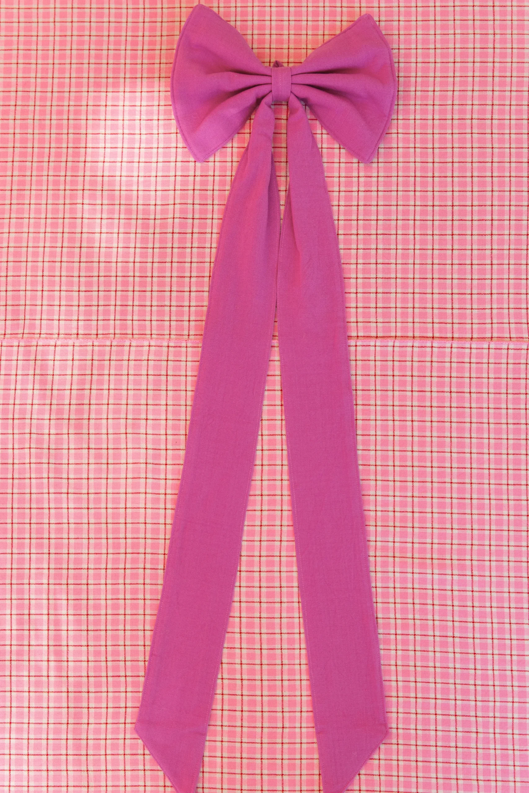 Solid Violet Fabric Bow>Meri Meri Hot