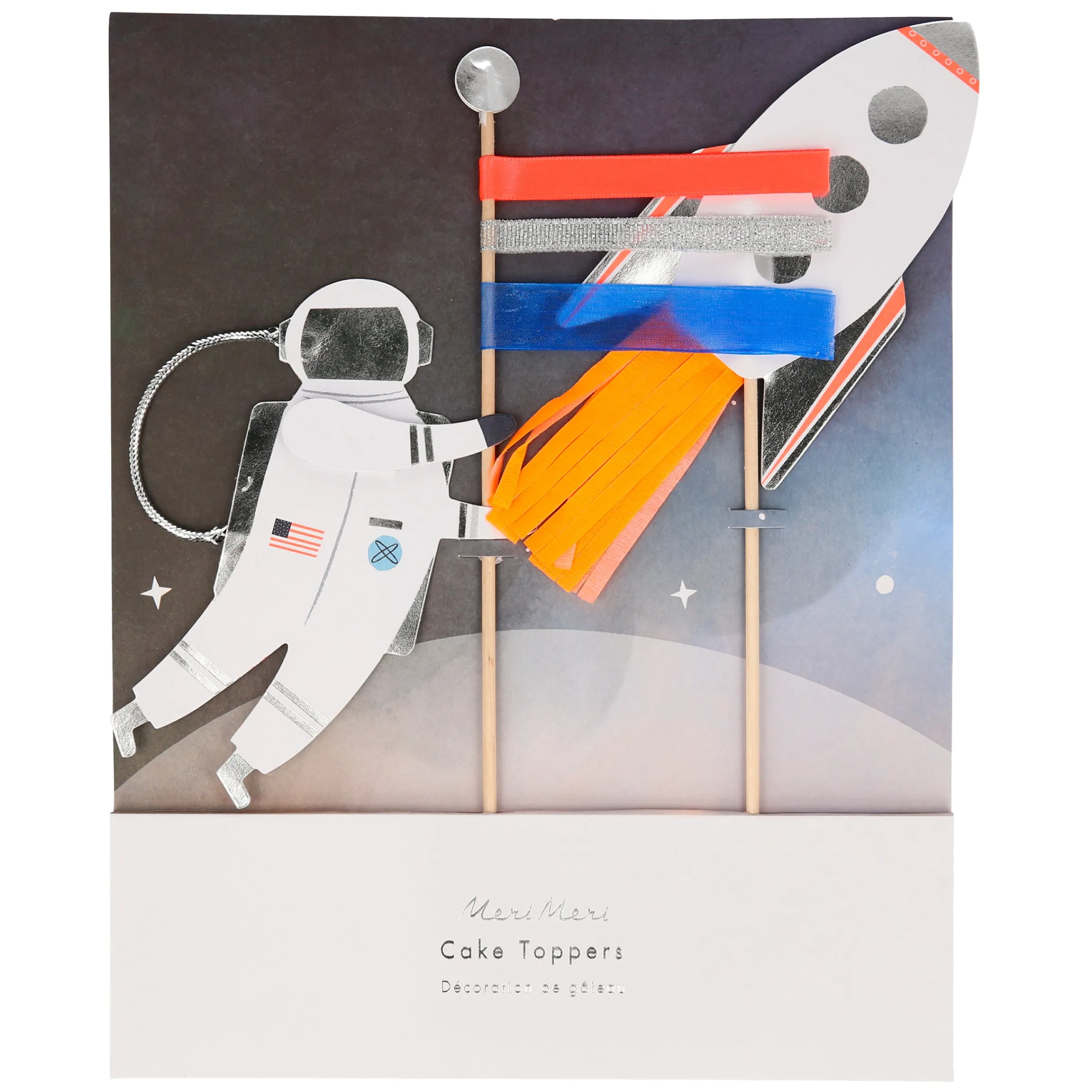 Space Cake Toppers (x 2)>Meri Meri New