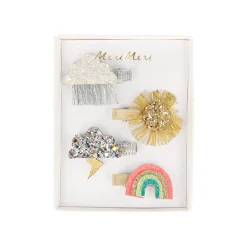 Sparkly Weather Hair Clips (x 4)>Meri Meri Hot