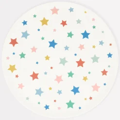 Star Pattern Reusable Large Plates (x 6)>Meri Meri Discount
