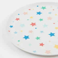 Star Pattern Reusable Large Plates (x 6)><noscript><img width=