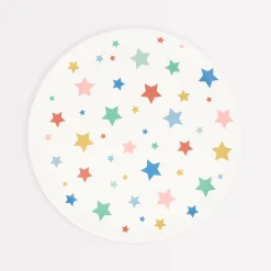 Star Pattern Reusable Small Plates (x 6)>Meri Meri Fashion