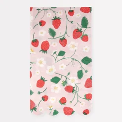 Strawberry Pattern Guest Towels (x 16)>Meri Meri Online