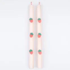 Strawberry Table Candles (x 2)><noscript><img width=