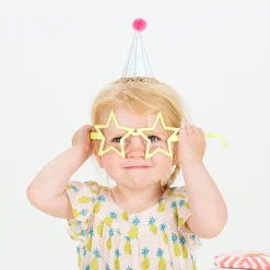 Stripe Pompom Mini Party Hats (x 8)>Meri Meri Discount