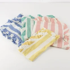 Stripe Ruffle Fabric Napkins (x 4)>Meri Meri Clearance