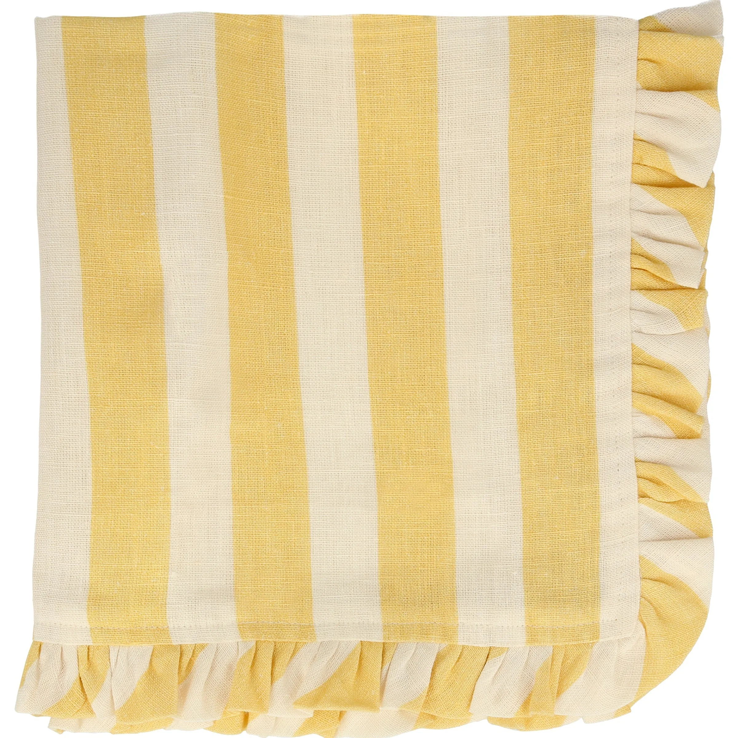Stripe Ruffle Fabric Napkins (x 4)>Meri Meri Clearance
