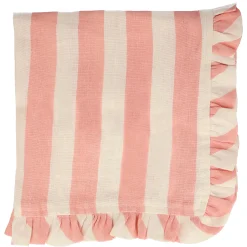 Stripe Ruffle Fabric Napkins (x 4)><noscript><img width=