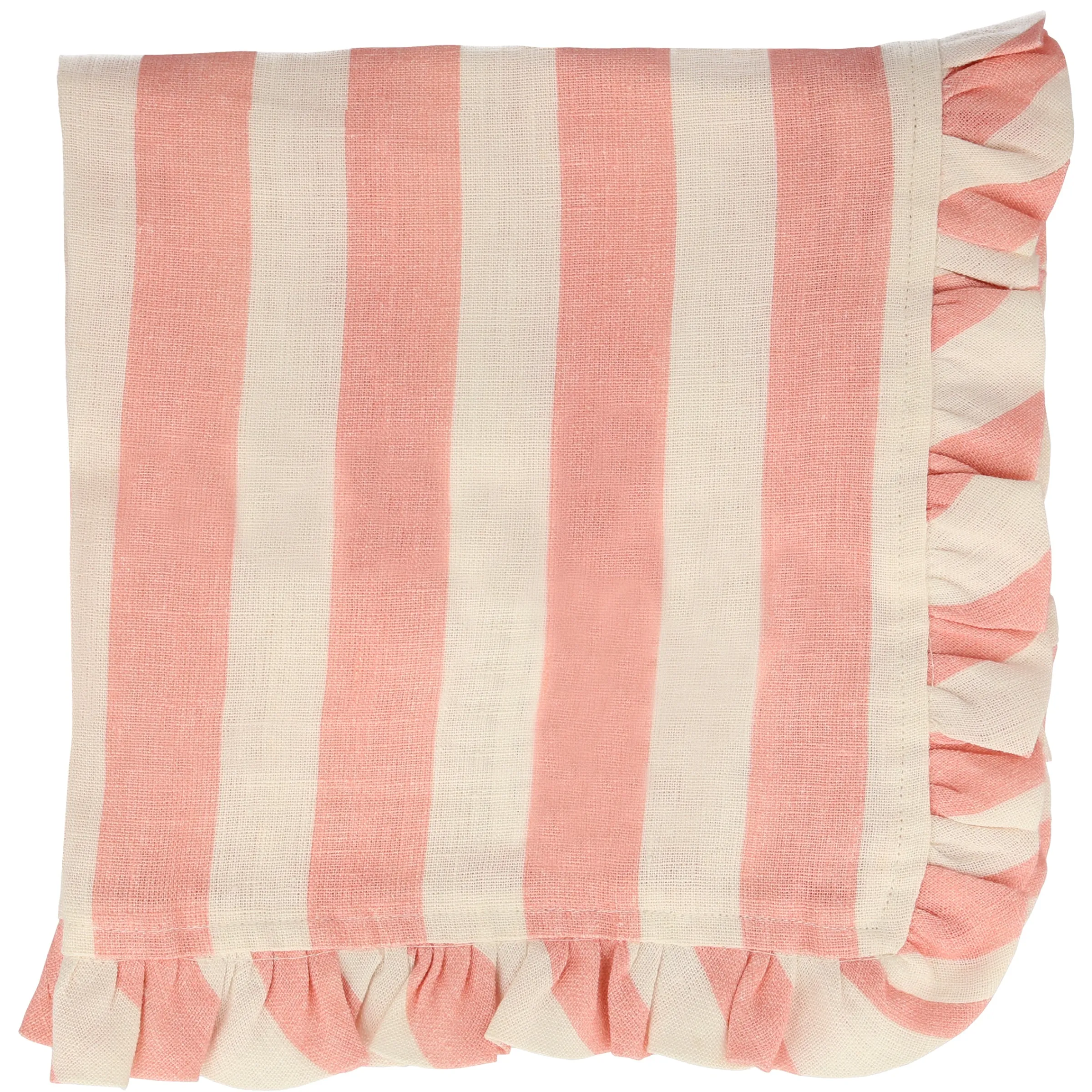 Stripe Ruffle Fabric Napkins (x 4)>Meri Meri Clearance