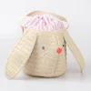 Stripy Ear Bunny Basket Bag>Meri Meri Clearance
