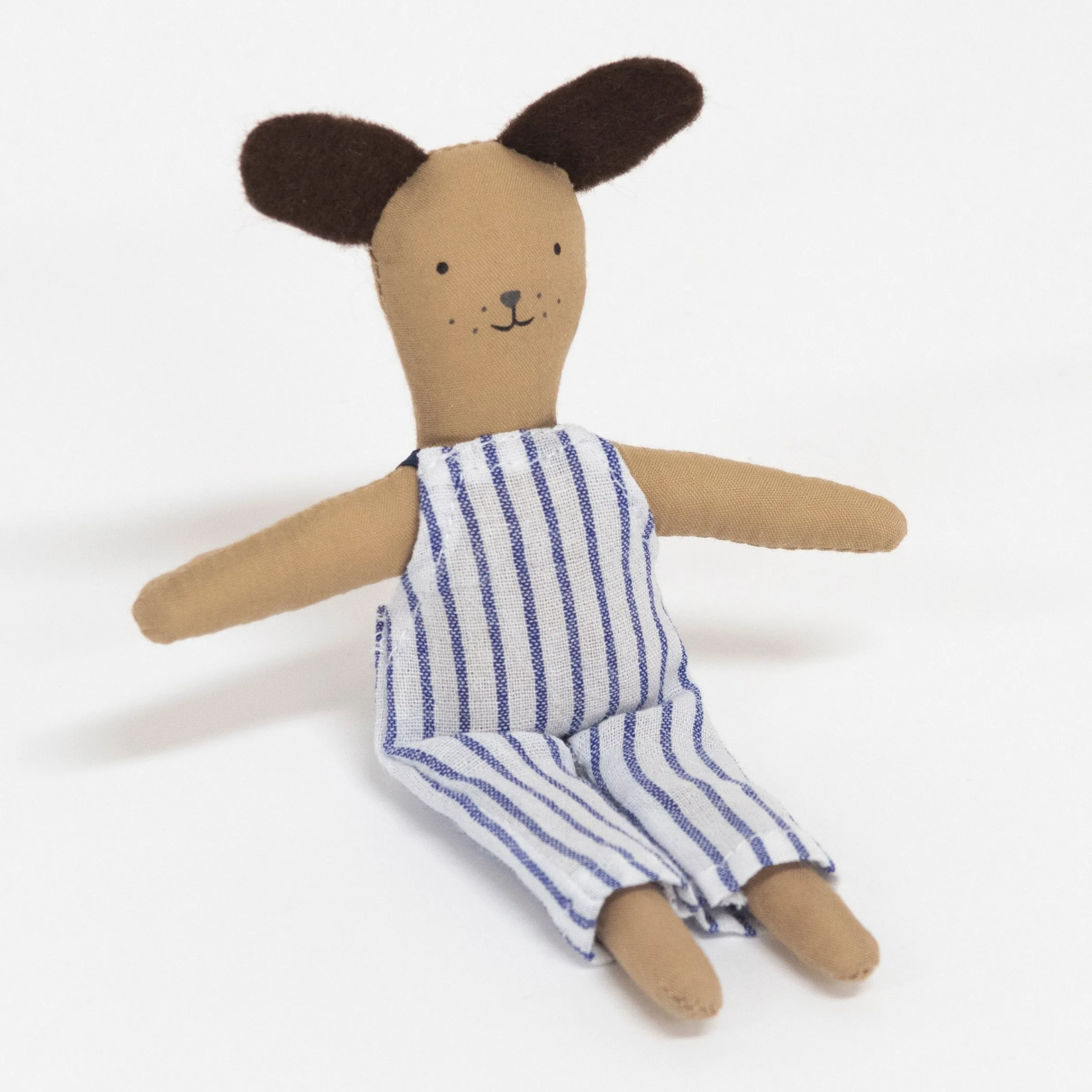 Stripy Puppy Mini Suitcase Doll>Meri Meri Online