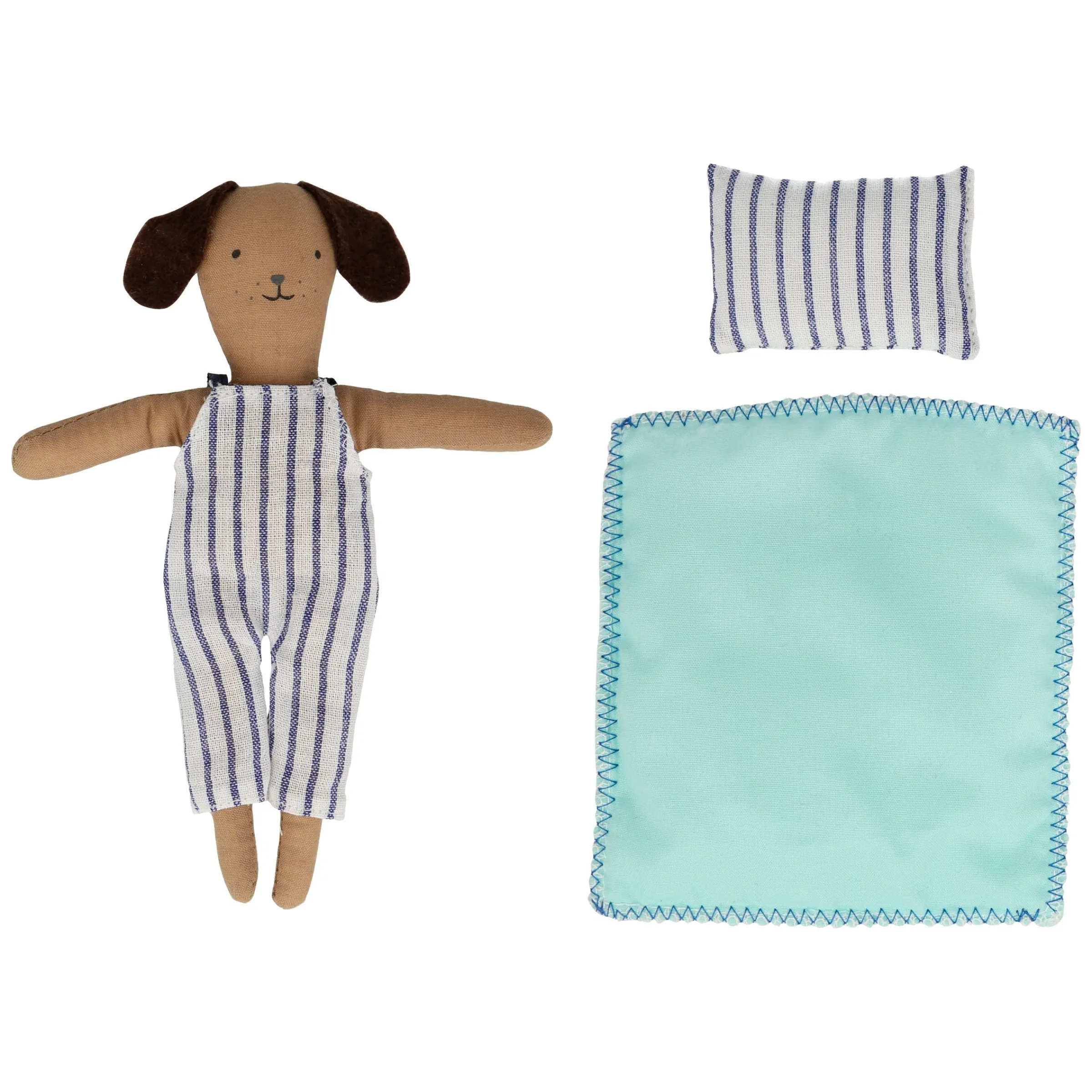 Stripy Puppy Mini Suitcase Doll>Meri Meri Online