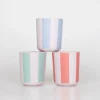 Stripy Reusable Bamboo Cups (x 6)>Meri Meri Sale