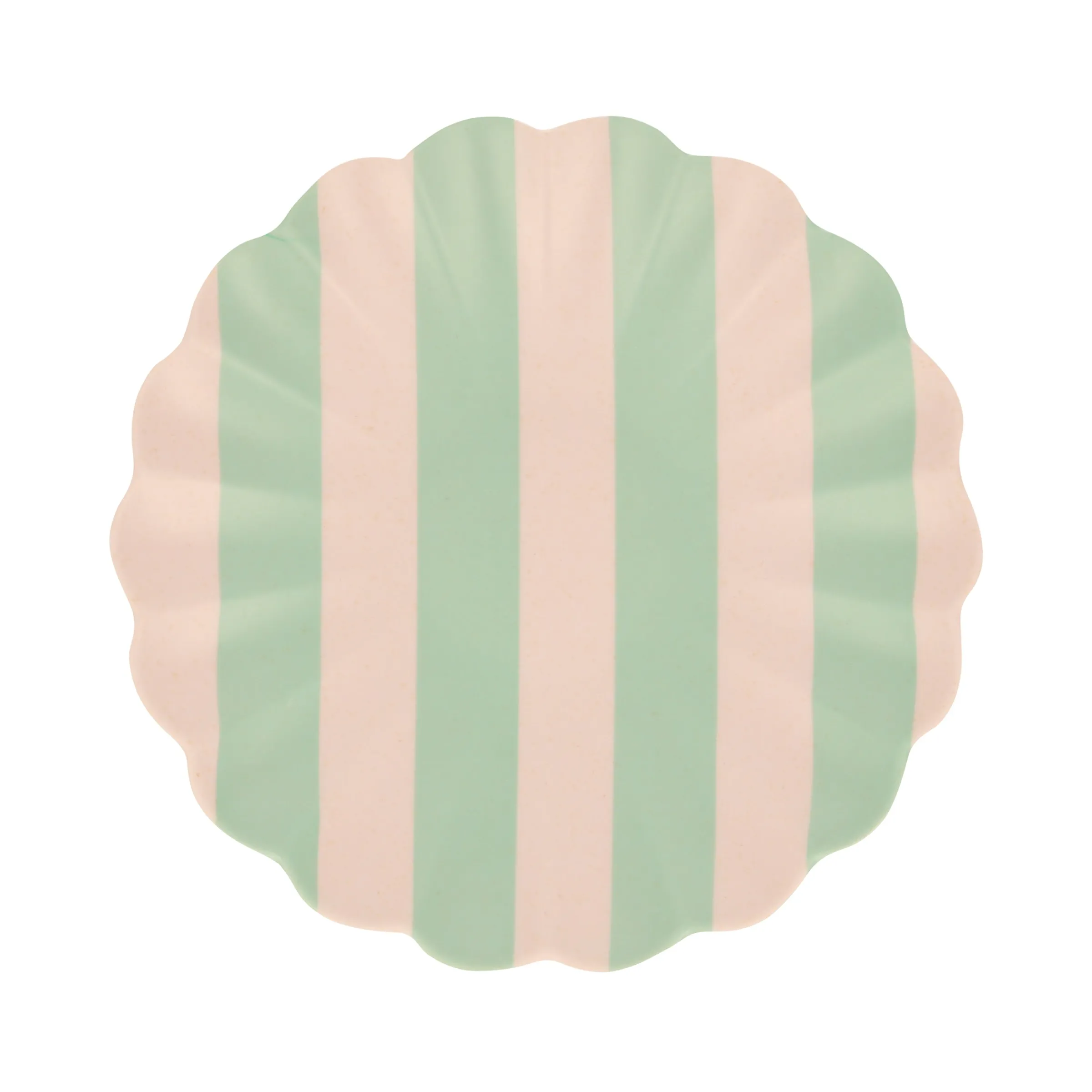 Stripy Reusable Bamboo Small Plates (x 6)>Meri Meri Best