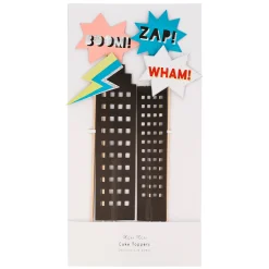 Superhero Cake Topper (x 6)>Meri Meri Online