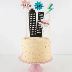 Superhero Cake Topper (x 6)><noscript><img width=