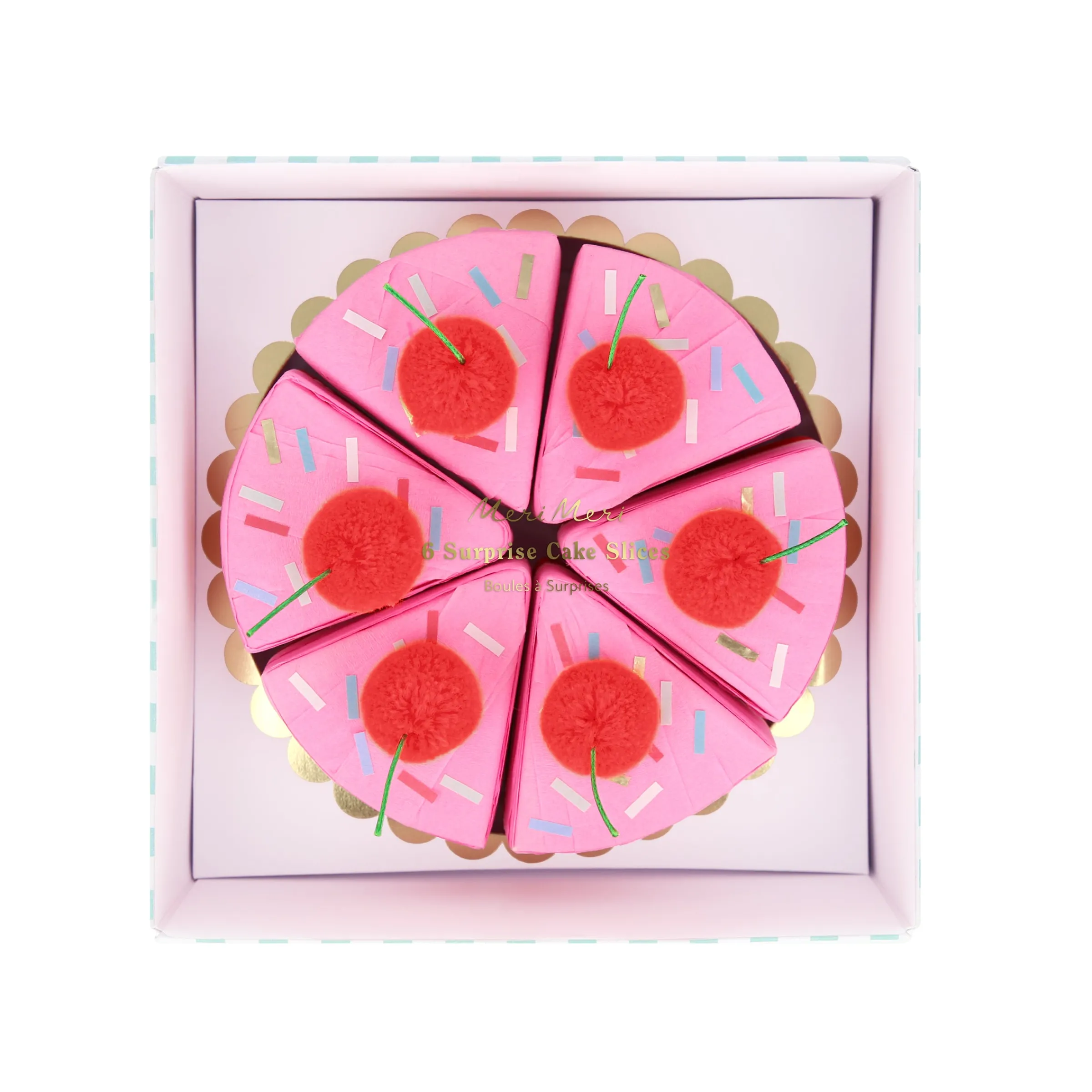 Surprise Cake Slices (x 6)>Meri Meri Sale