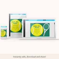 Tennis Download & Print Invitation>Meri Meri Clearance