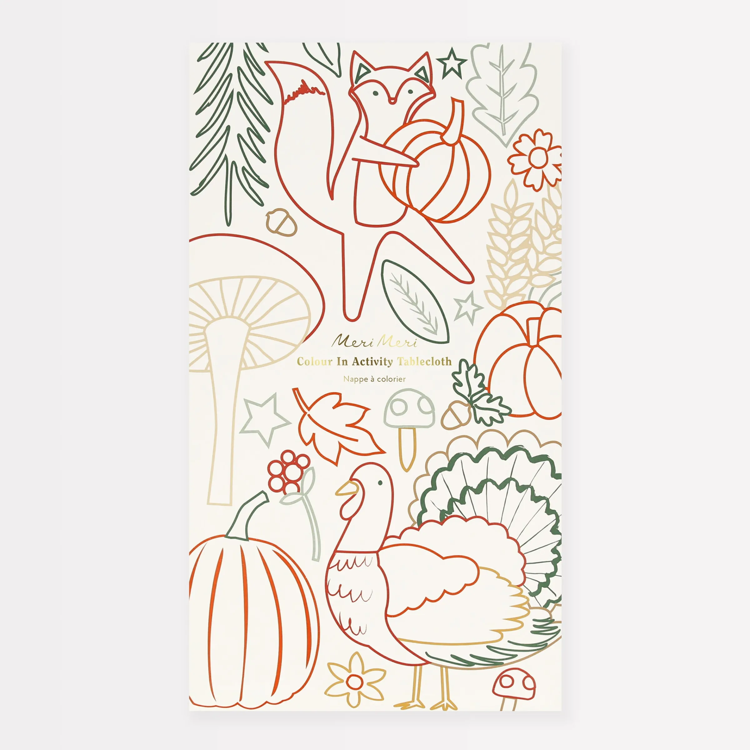 Thanksgiving Color In Activity Tablecloth>Meri Meri Best
