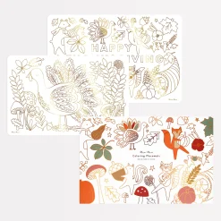 Thanksgiving Coloring Placemats (x 8)>Meri Meri Hot