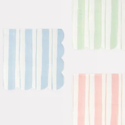 Ticking Stripe Small Napkins (x 16)>Meri Meri Sale