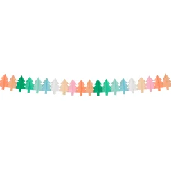 Tissue Paper Christmas Tree Garland Set><noscript><img width=
