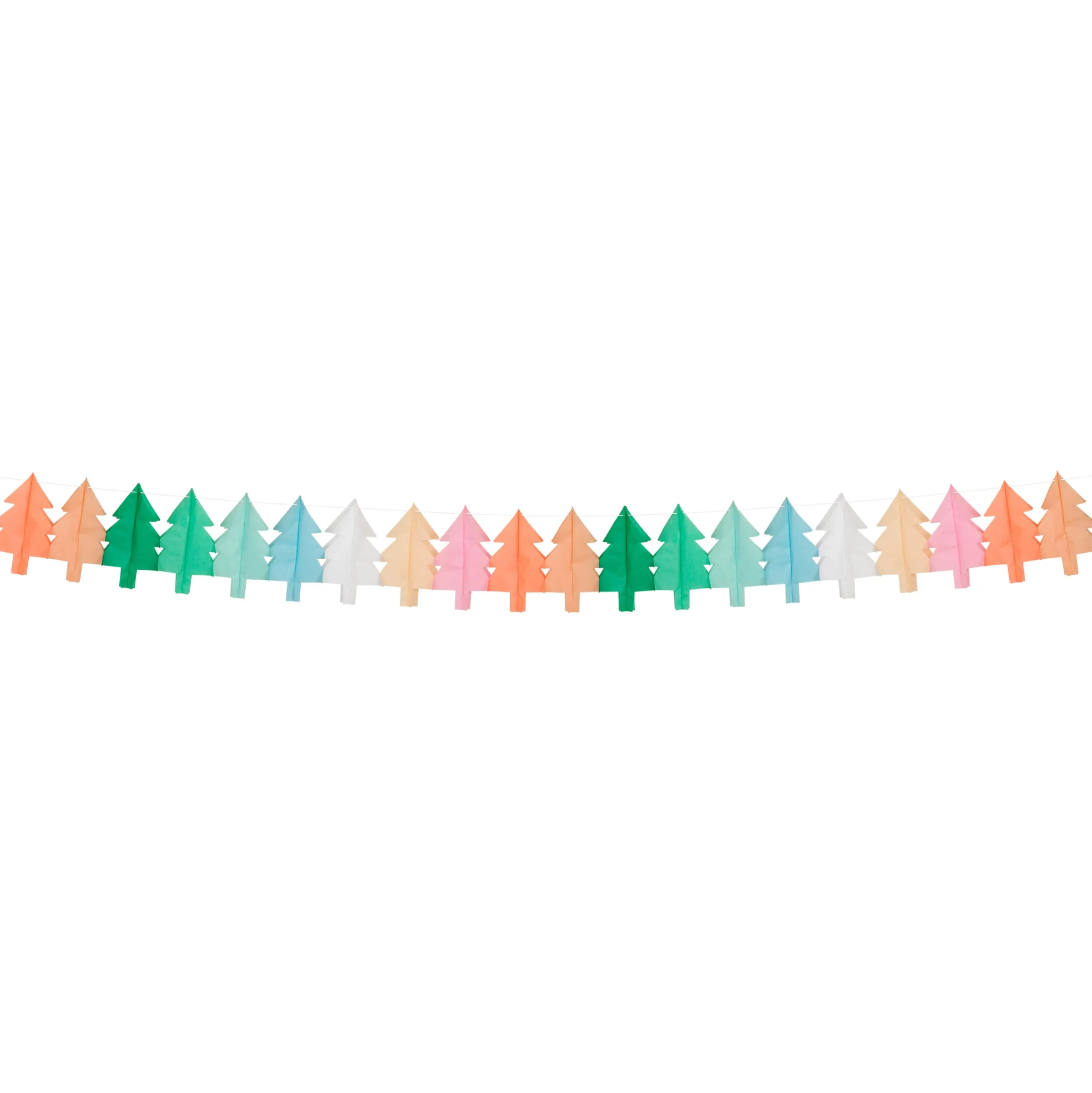 Tissue Paper Christmas Tree Garland Set>Meri Meri Clearance