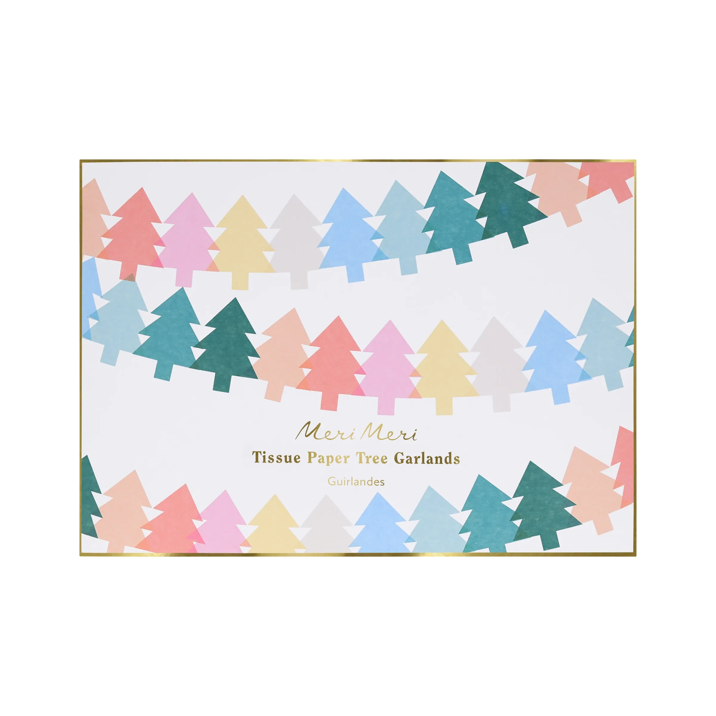Tissue Paper Christmas Tree Garland Set>Meri Meri Clearance