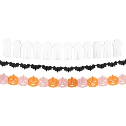 Tissue Paper Halloween Garland Set><noscript><img width=