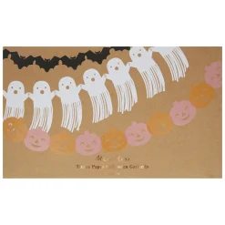 Tissue Paper Halloween Garland Set><noscript><img width=