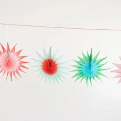 Tissue Paper Starburst Garland>Meri Meri Online