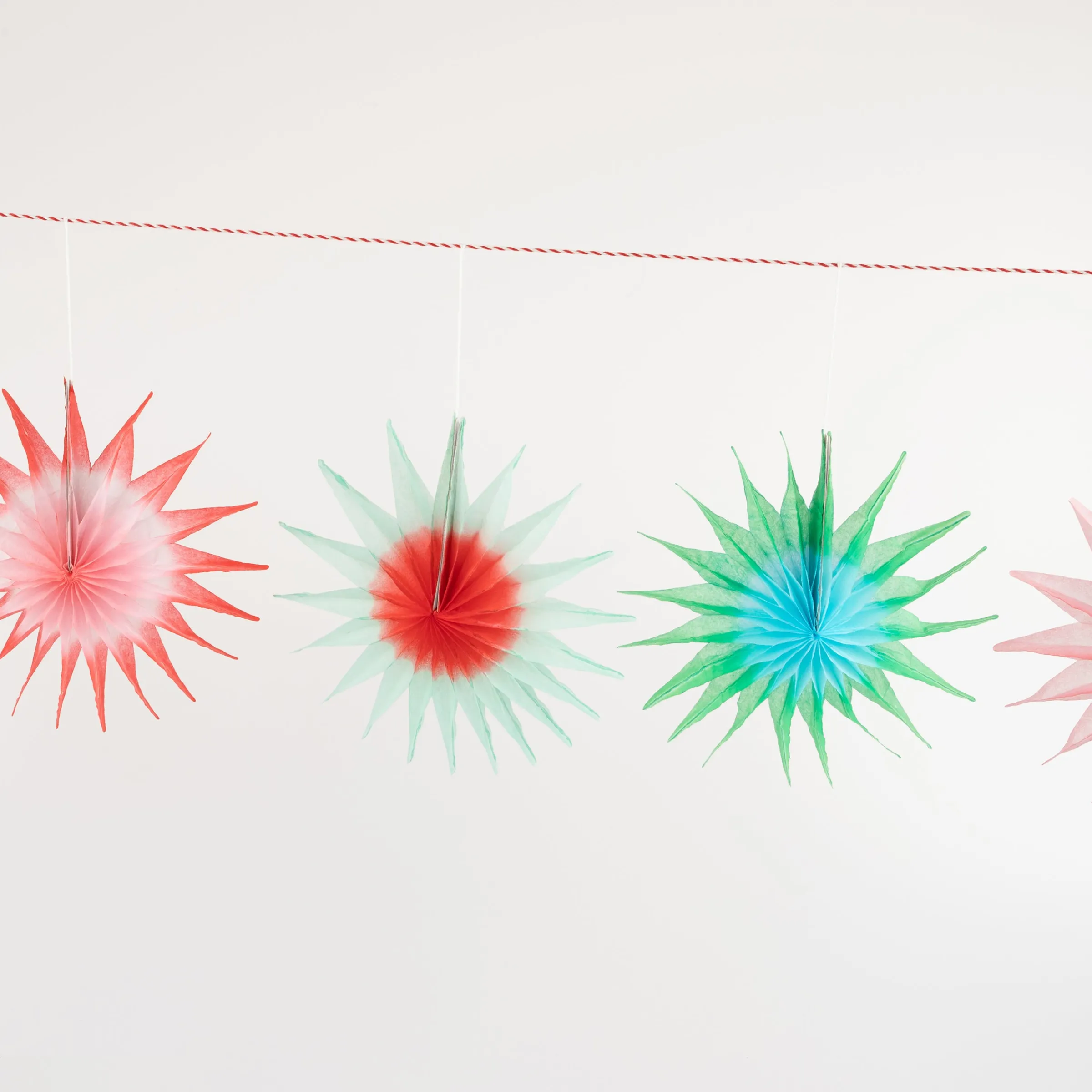 Tissue Paper Starburst Garland>Meri Meri Online