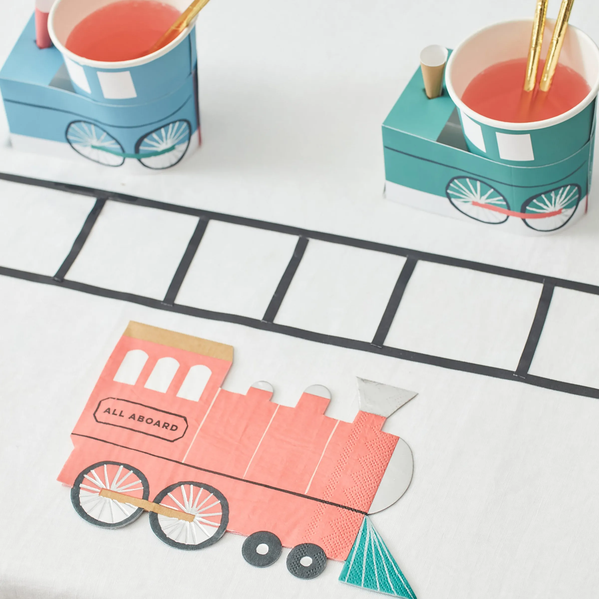 Train Napkins (x 16)>Meri Meri Sale