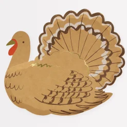 Turkey Plates (x 8)>Meri Meri Clearance