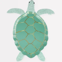 Turtle Plates (x 8)>Meri Meri Hot