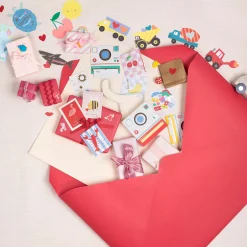 Under The Sea Kids Valentine's Cards & Erasers Set (x 12)>Meri Meri Sale