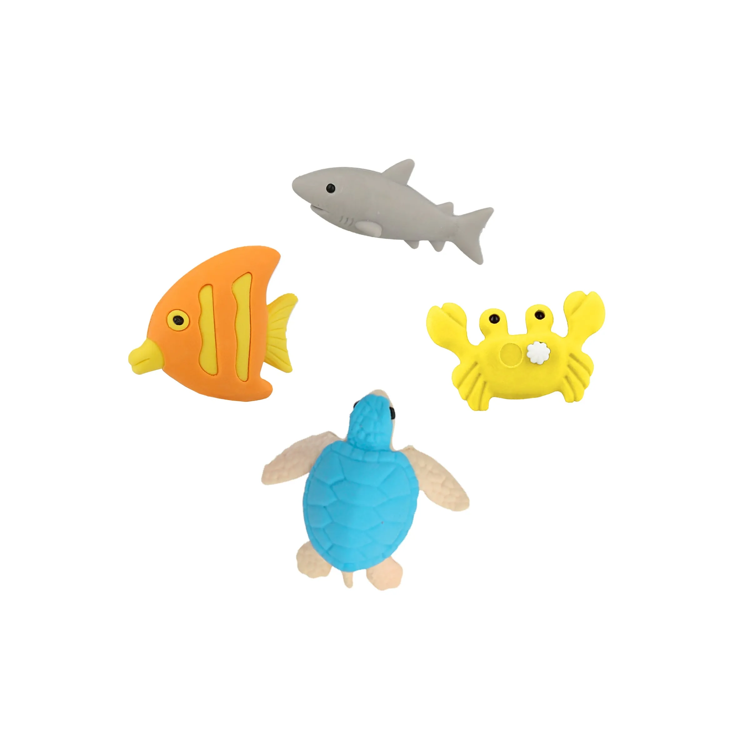 Under The Sea Kids Valentine's Cards & Erasers Set (x 12)>Meri Meri Sale