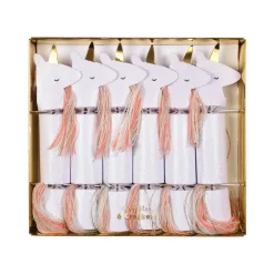 Unicorn Glitter Small Crackers (x 6)>Meri Meri Best