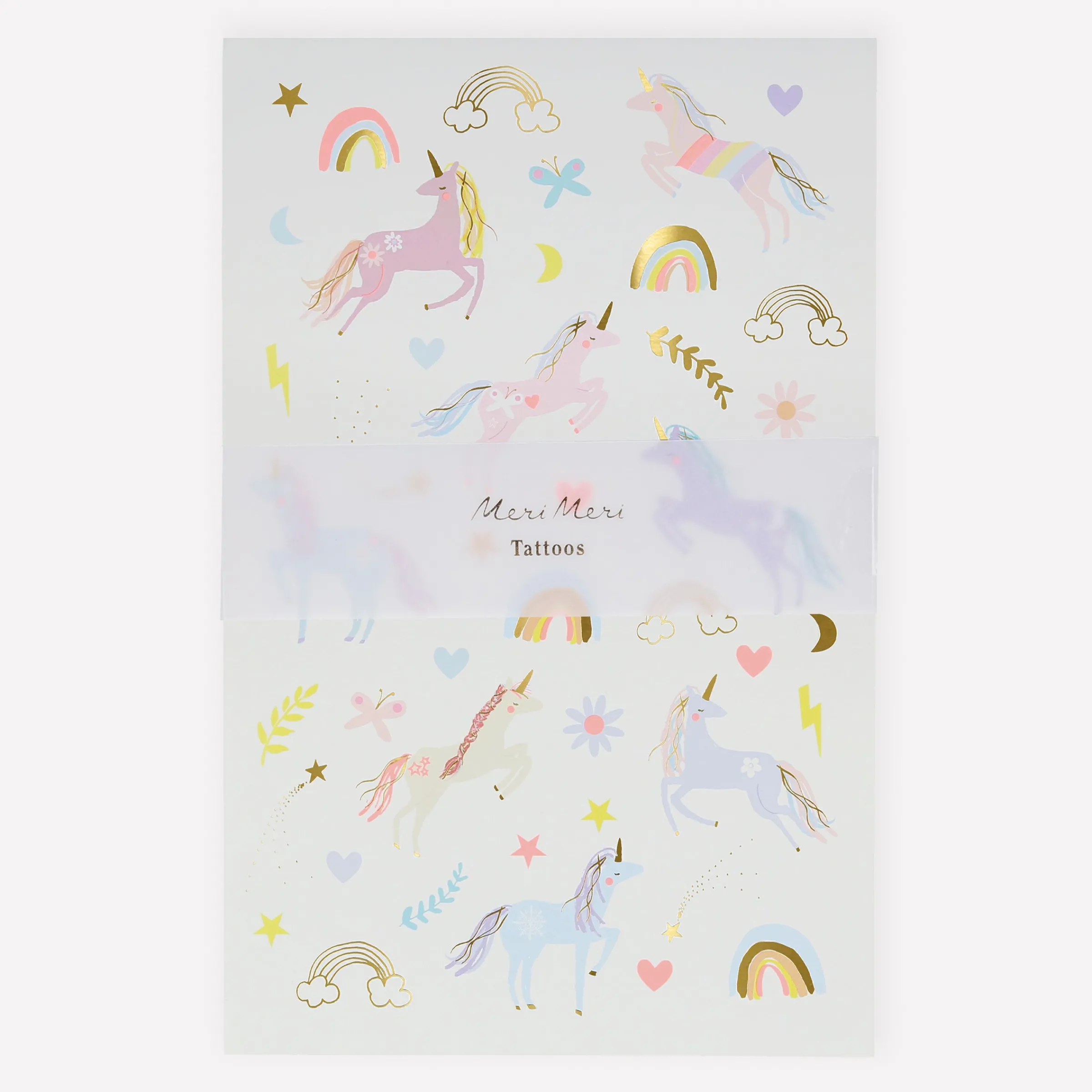 Unicorn Tattoo Sheets (x 2 sheets)>Meri Meri Hot