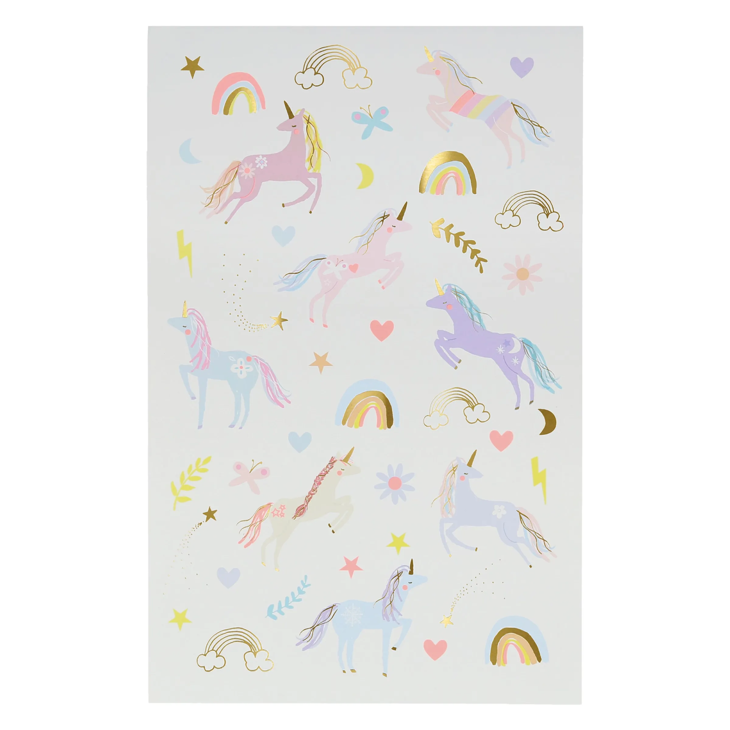 Unicorn Tattoo Sheets (x 2 sheets)>Meri Meri Hot