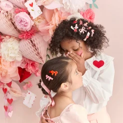 Valentine's Bow Hair Clips (x 6)>Meri Meri New