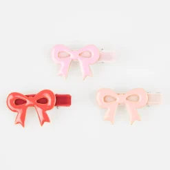 Valentine's Bow Hair Clips (x 6)><noscript><img width=
