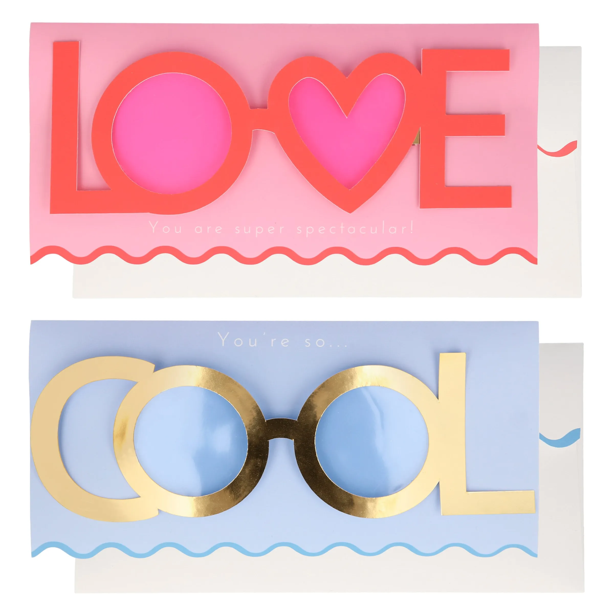 Valentine's Glasses Cards (x 24)>Meri Meri New