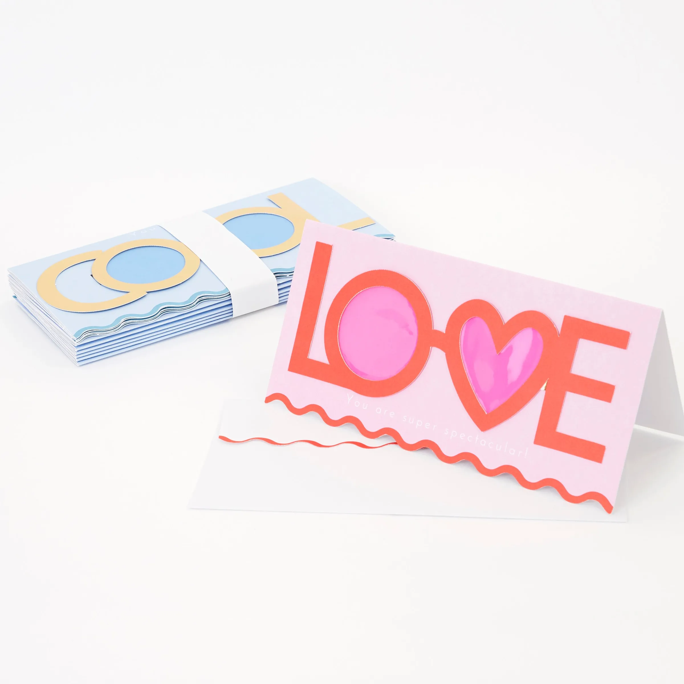 Valentine's Glasses Cards (x 24)>Meri Meri New