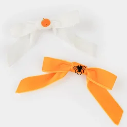 Velvet Bow Hair Clips (x 4)><noscript><img width=