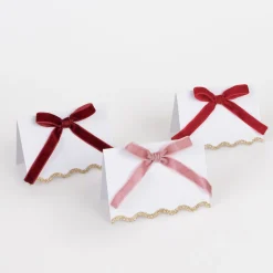 Velvet Bow Place Cards (x 6)><noscript><img width=