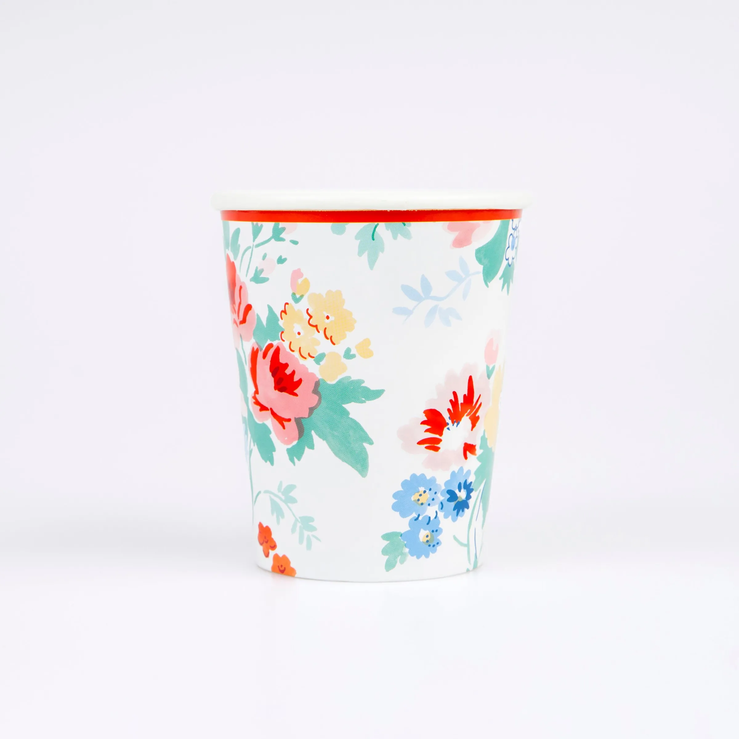 Vintage Floral Cups (x 8)>Meri Meri Fashion